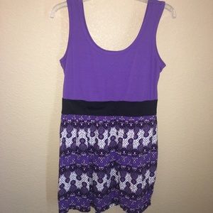 Purple Tank Dress, Jr. LRG